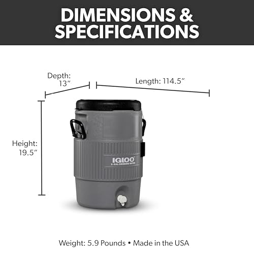 Igloo 5 Gallon Portable Sports Cooler Water Beverage Dispenser