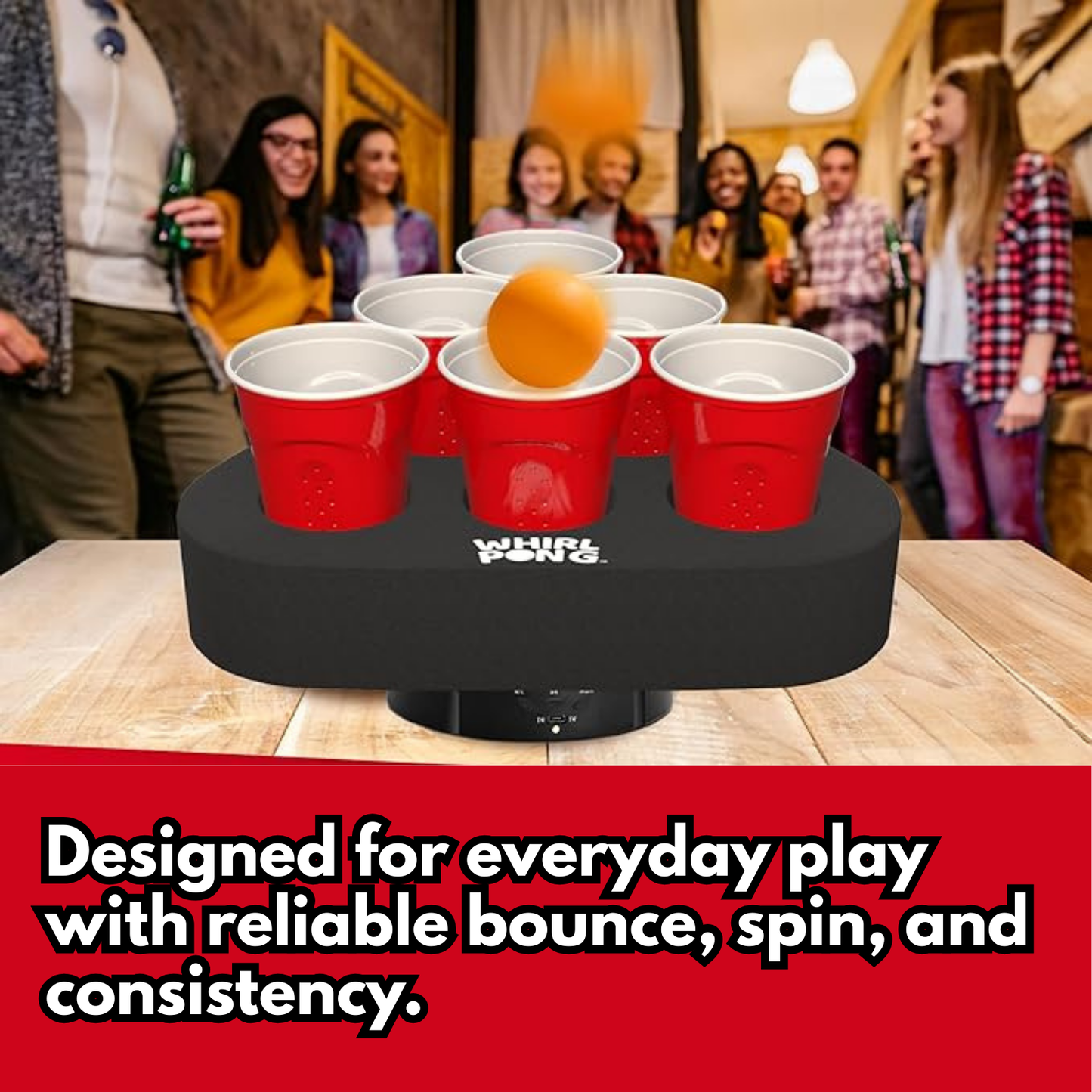 Whirl Pong Orange Ping Pong Balls