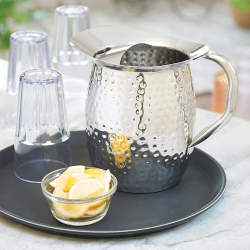 Winco TFG-14K Round Fiberglass Tray with Non-Slip Surface, 14-Inch