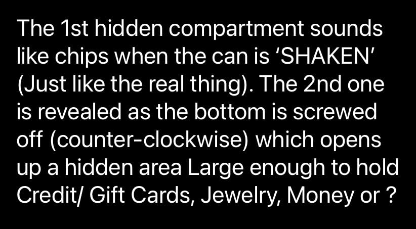 Potato Chip Can Safe Stash