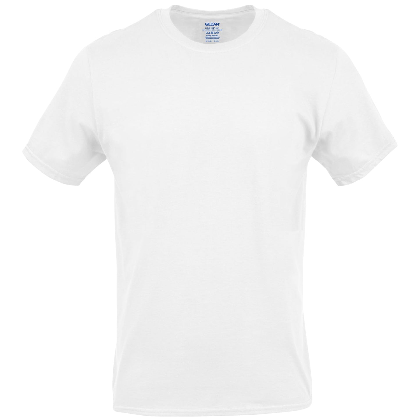 Gildan Men's Crew T-Shirts, Multipack, Style G1100, White , 12-Pack