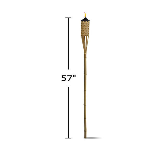 TIKI Bamboo Tiki Torches 12-Pack