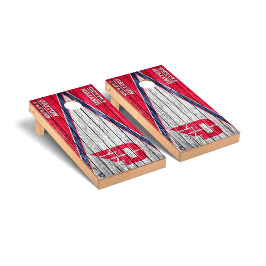 Dayton Flyers Cornhole Board Set - Triangle Weathered Version