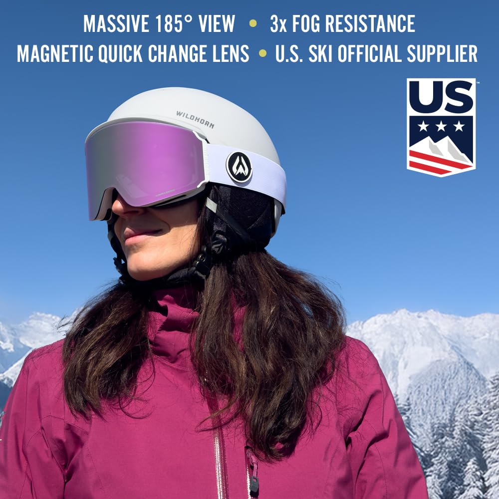 Wildhorn Roca Pro Ski Goggles Men Women, Ultra wide