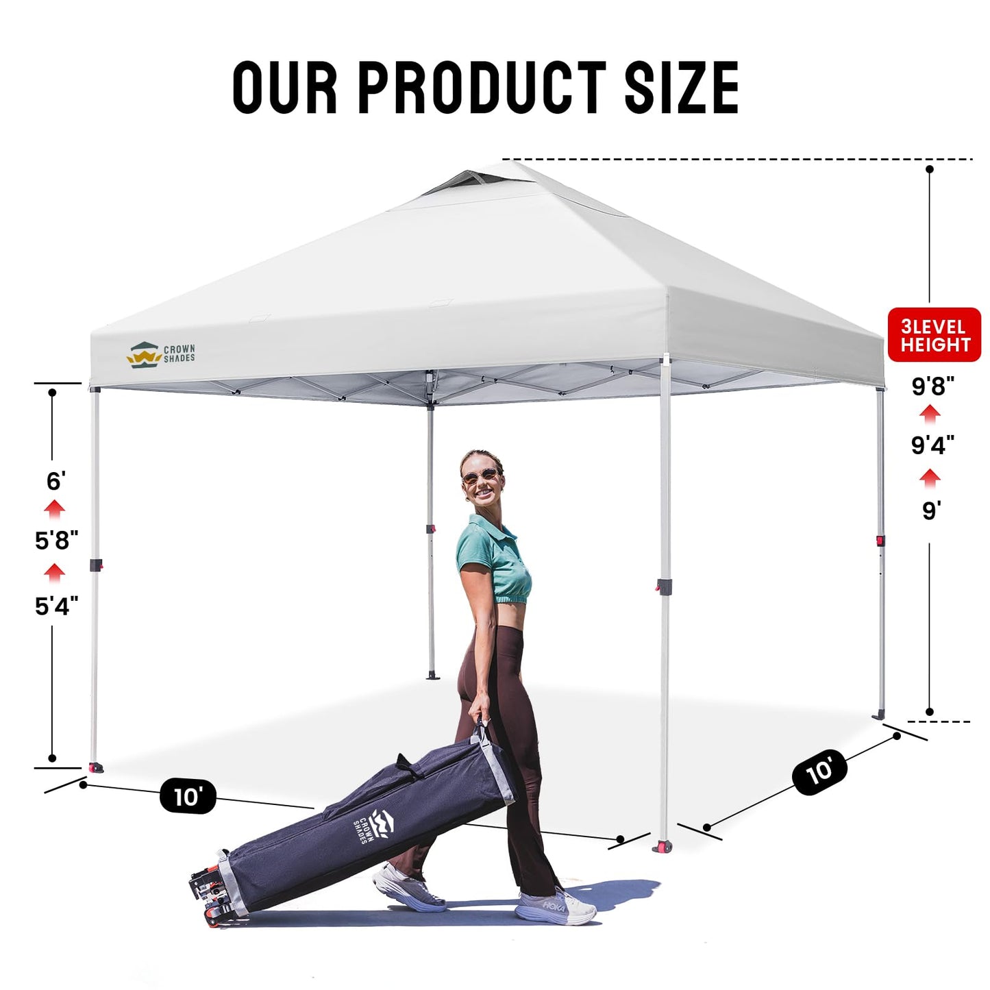 CROWN SHADES 10x10 Pop Up Canopy