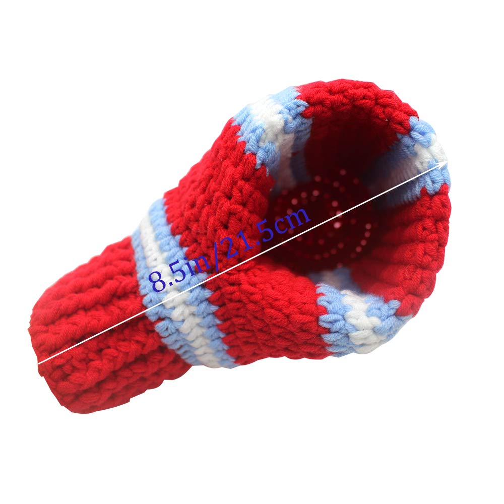 FunisFun Beer Mitten Gloves, Knit Stitched Drink Mitt Holder