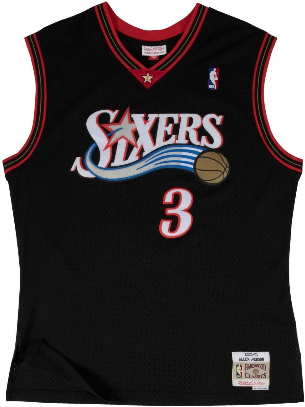 Outerstuff Youth Allen Iverson Philadephia 76ers Black Hardwood Classic