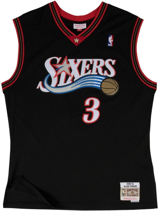 Outerstuff Youth Allen Iverson Philadephia 76ers Black Hardwood Classic