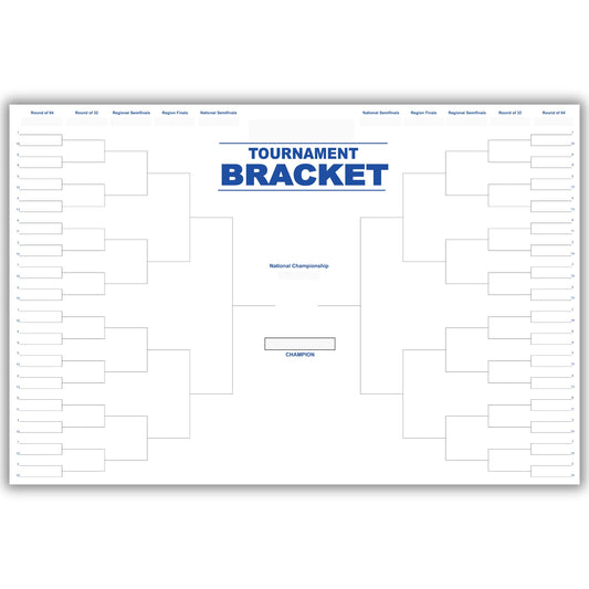 Copy King March Basketball Reusable Dry Erase Bracket Poster