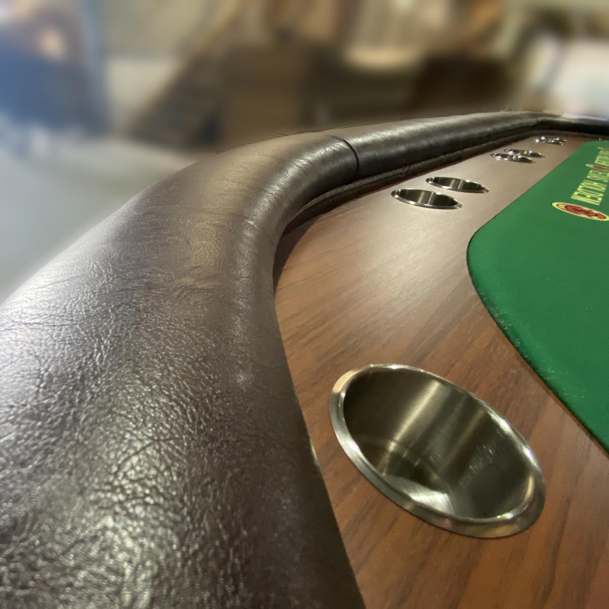 Poker Table 96 inches with Dimmable LED for 10