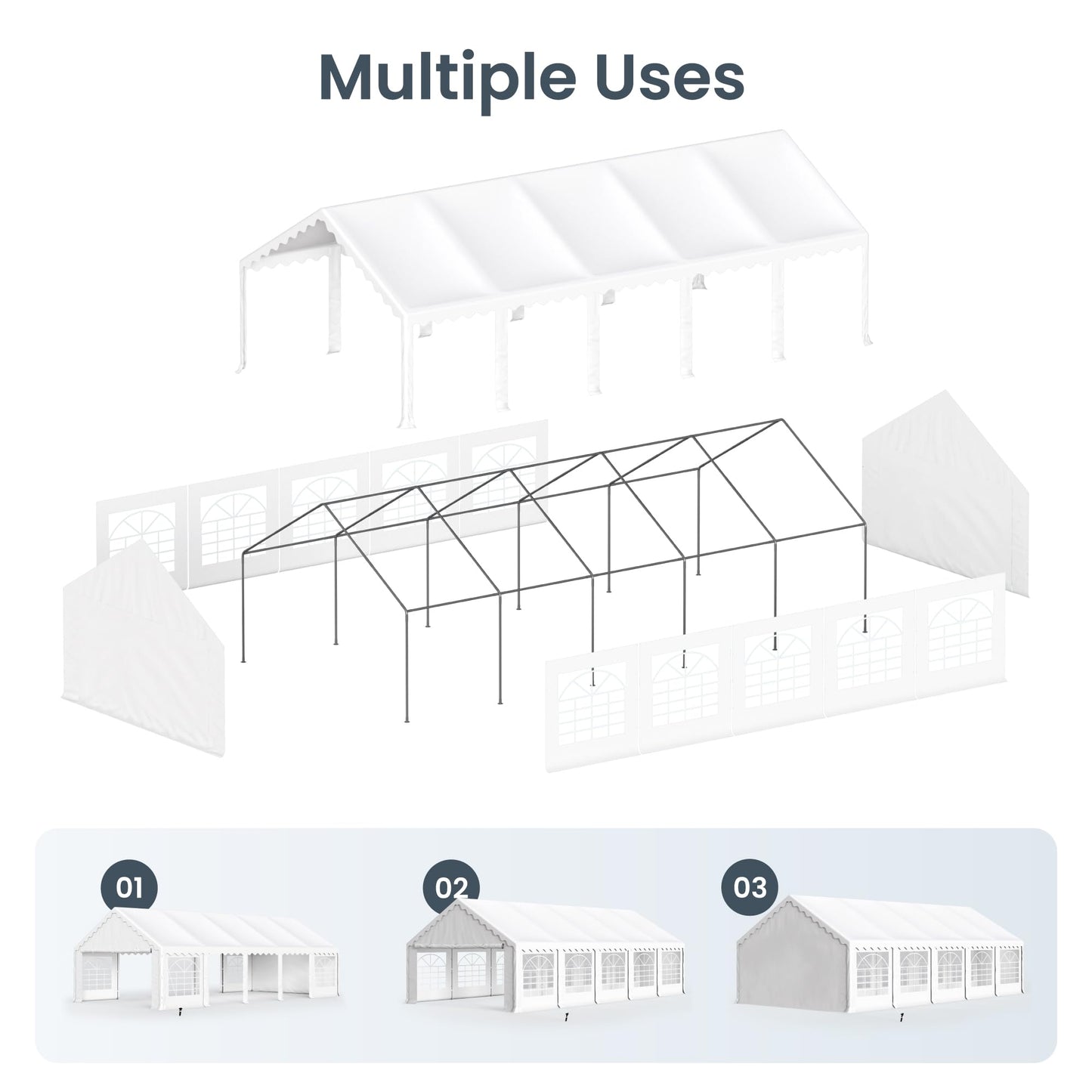 32'x16' Outdoor Heavy Duty Party Tent Large