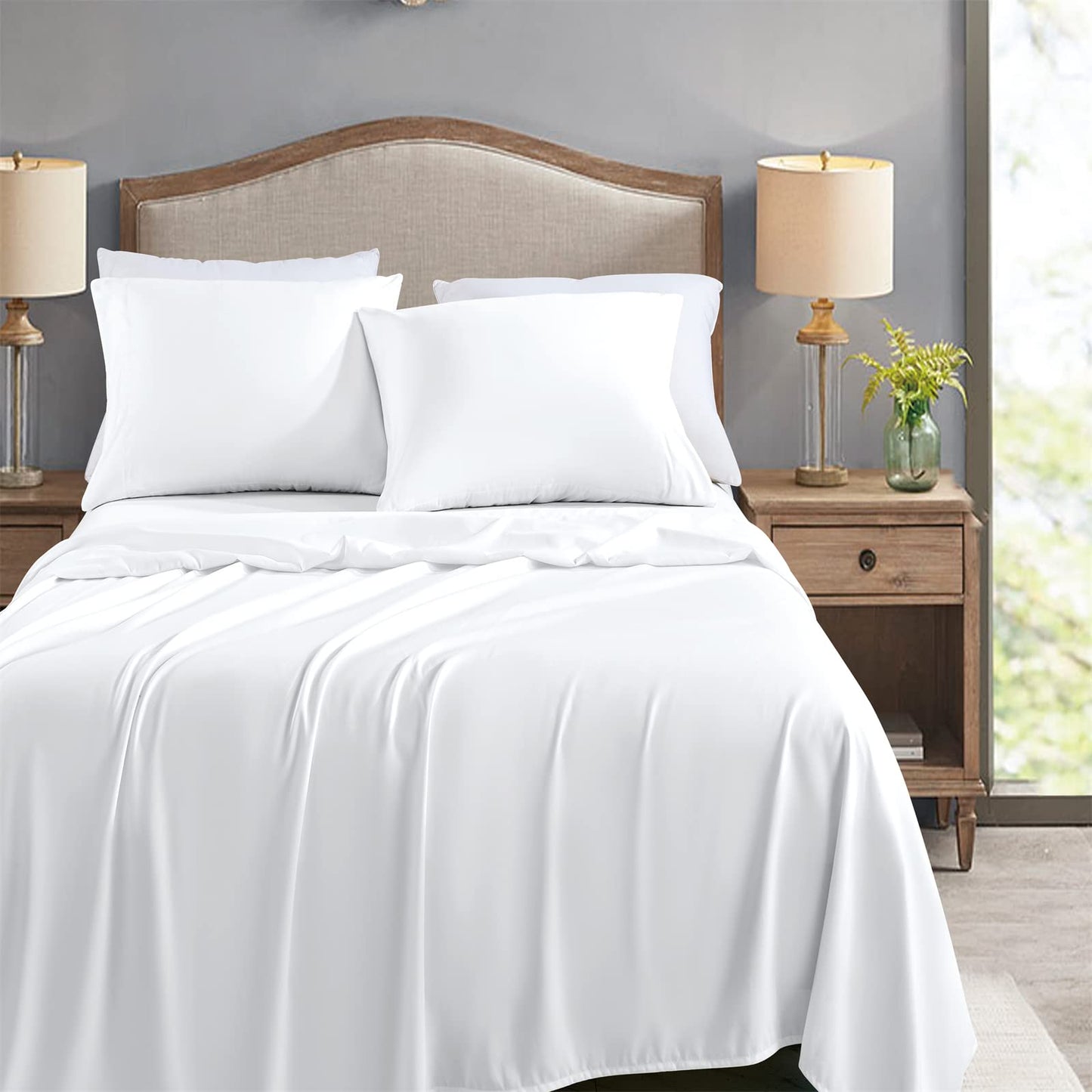 FreshCulture Twin Flat Sheets Only, Pack of 6, Soft