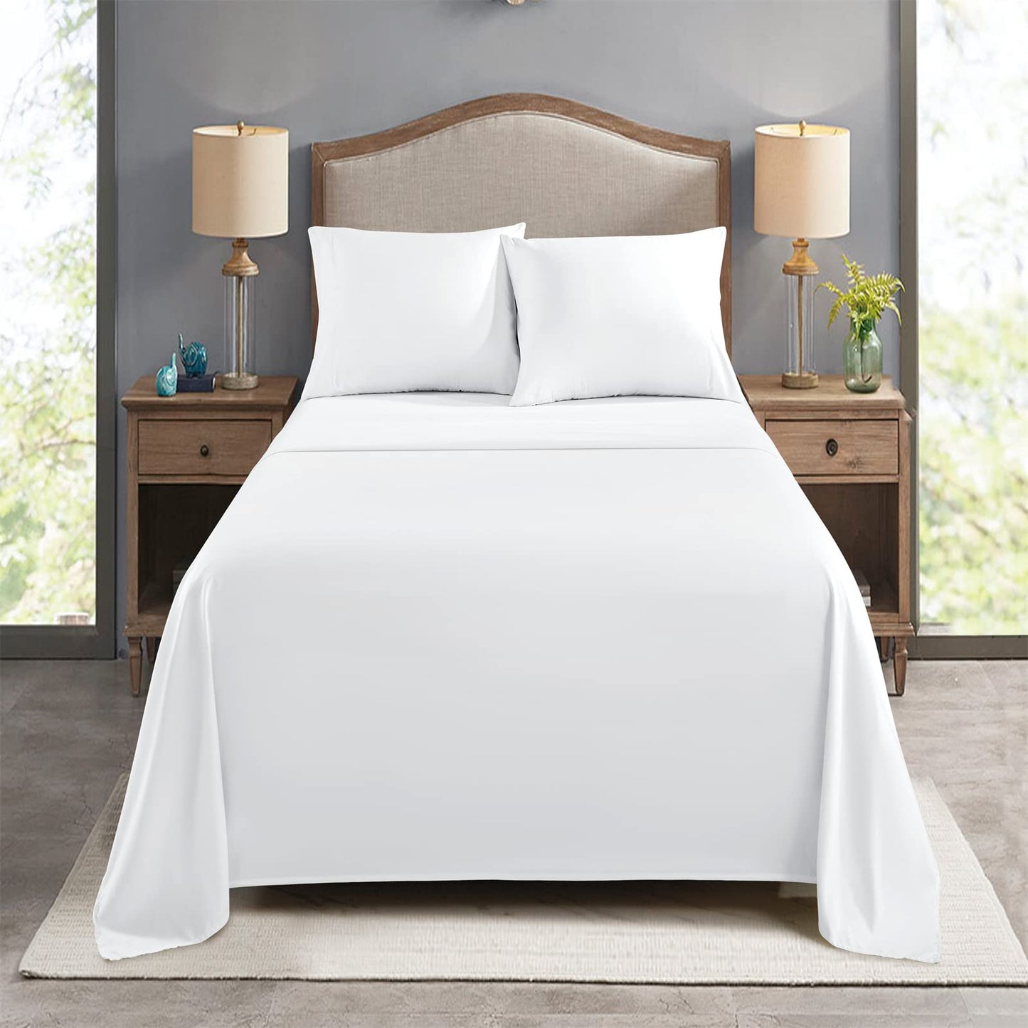 FreshCulture Twin Flat Sheets Only, Pack of 6, Soft