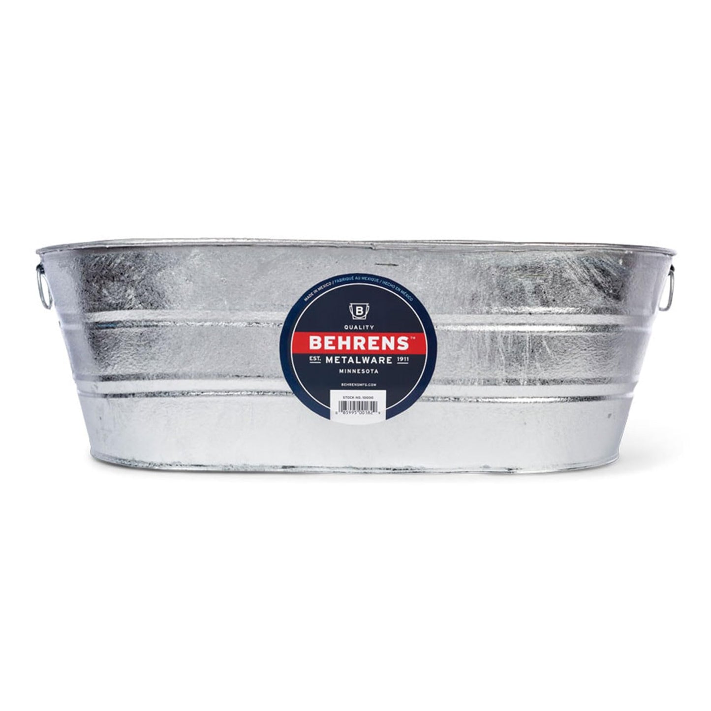 16 Gallon Round Galvanized Weatherproof Steel Tub