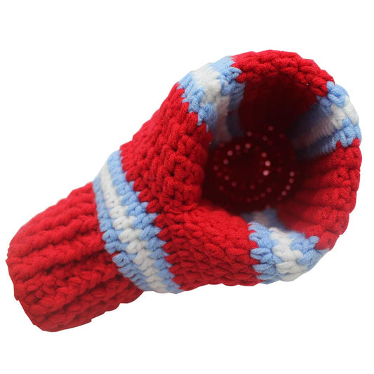 FunisFun Beer Mitten Gloves, Knit Stitched Drink Mitt Holder