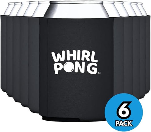 Whirl Pong Black Koozies