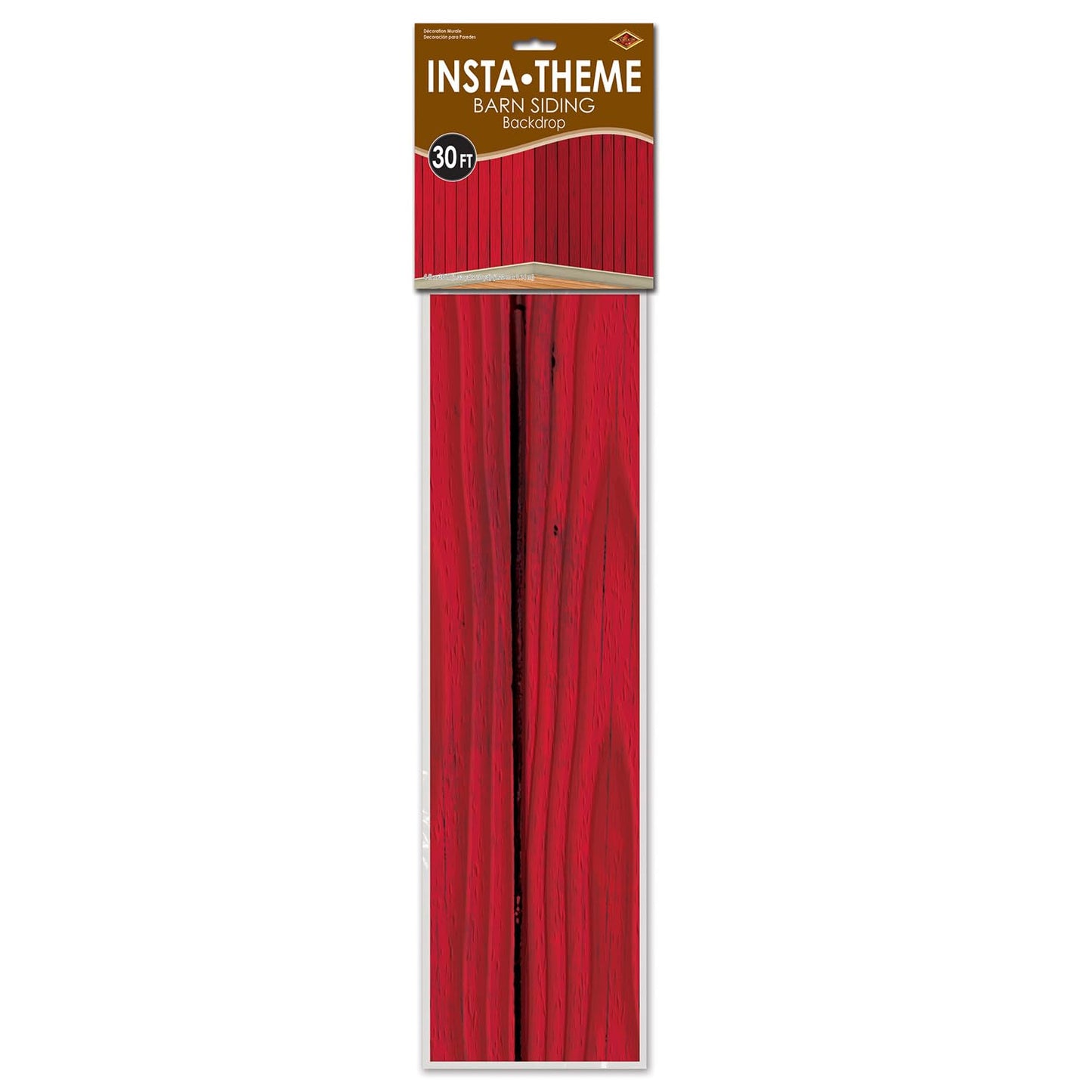 Red Barn Siding Backdrop Party Accessory