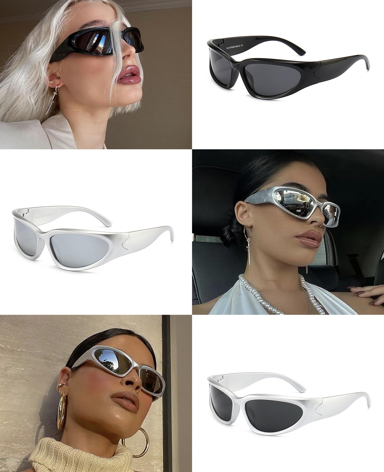 Y2K 3Pack Polarized sunglasses Men's sunglasses Women's sunglasses