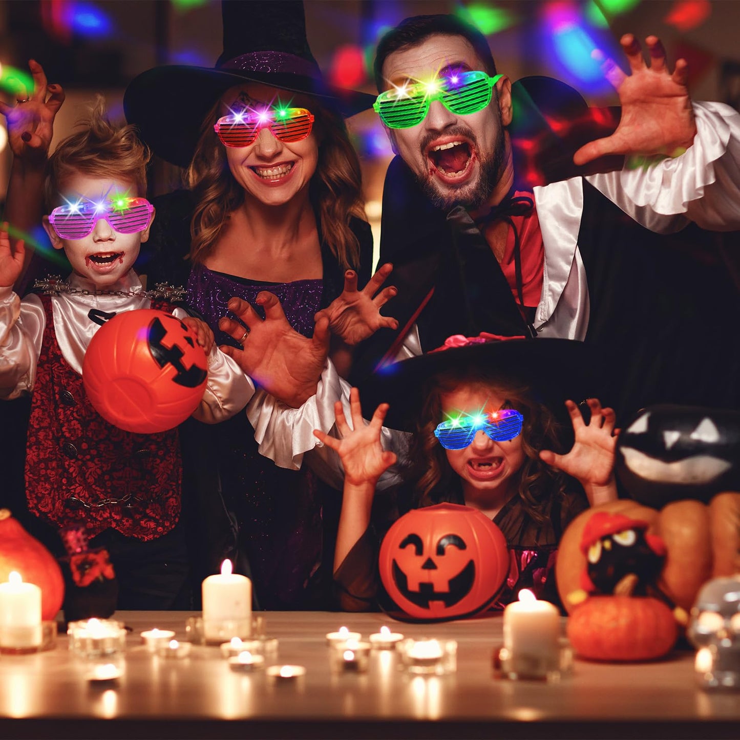 84 PCS LED Glasses, 5 Colors Light Up