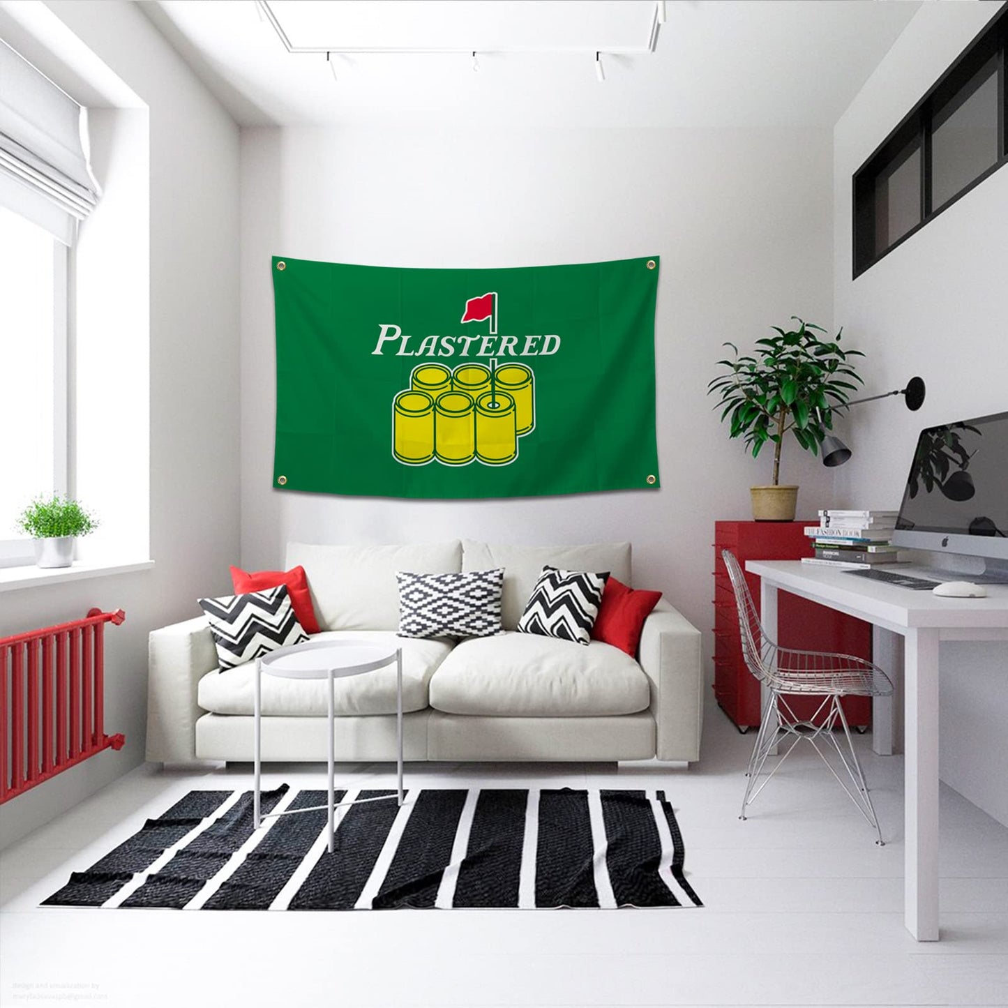 Plastered Flag 3x5 Feet