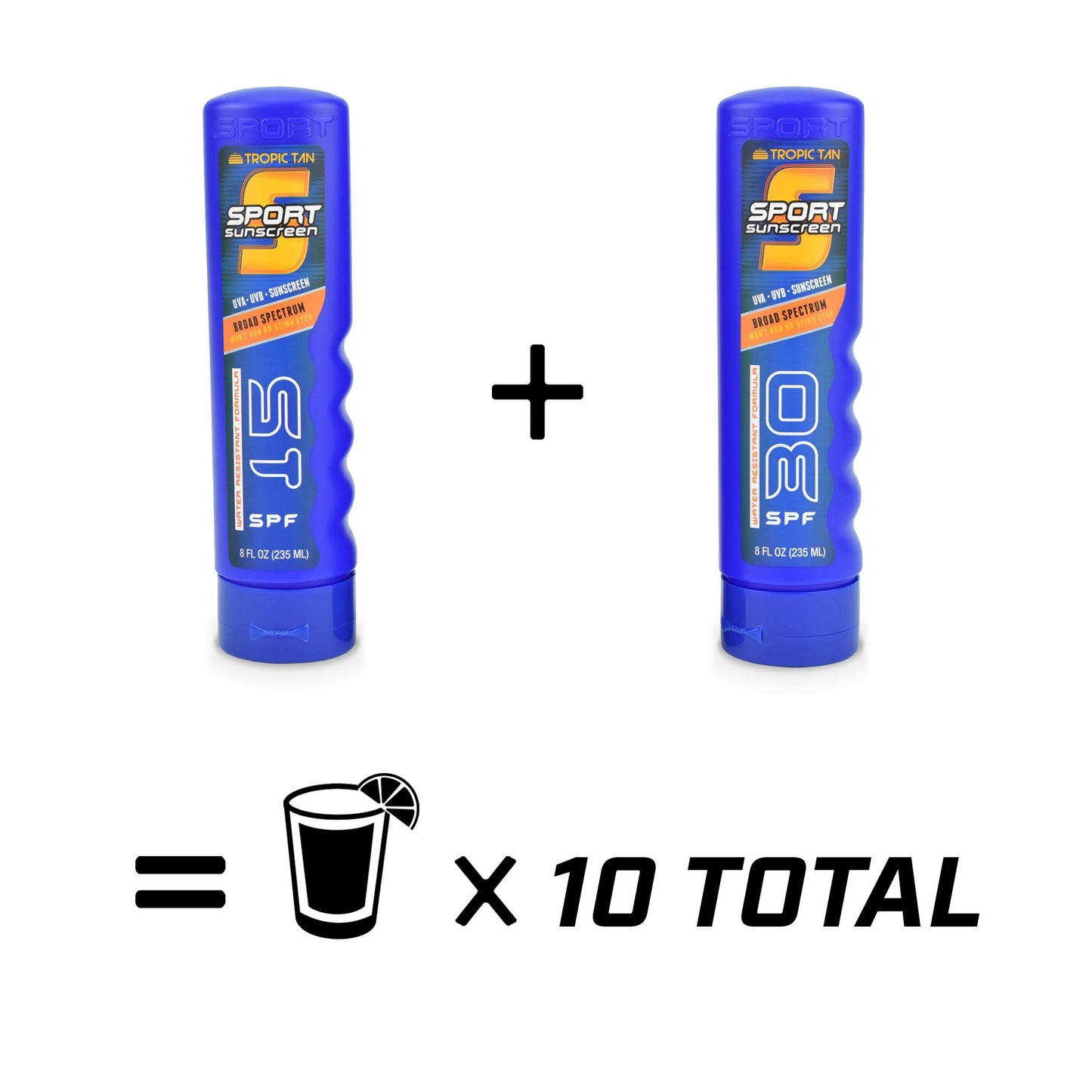 GoPong Sport Bottle Sunscreen Flask 2 Pack