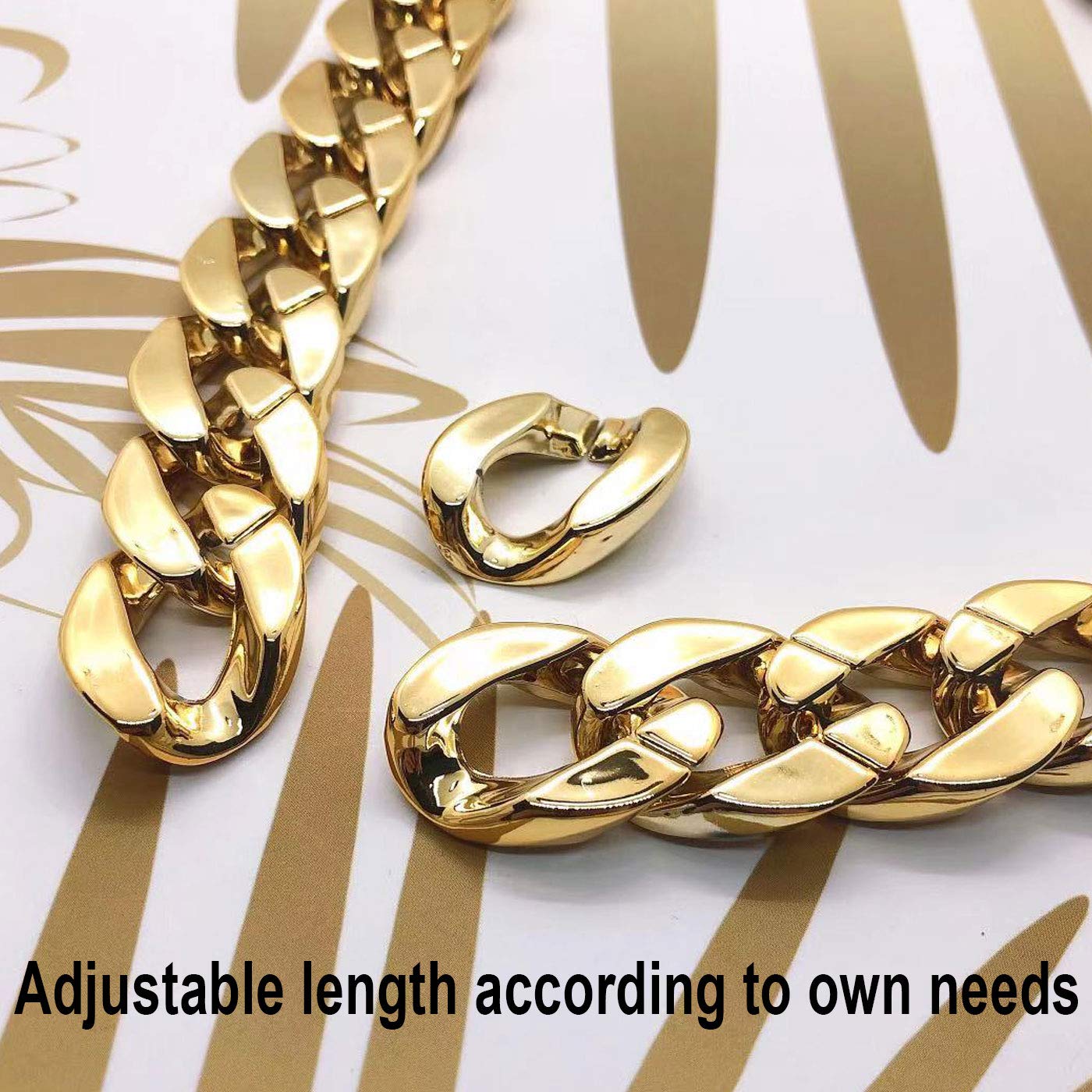 Markeny Men's Chunky Necklace, Rapper Fake Gold Chain 90s