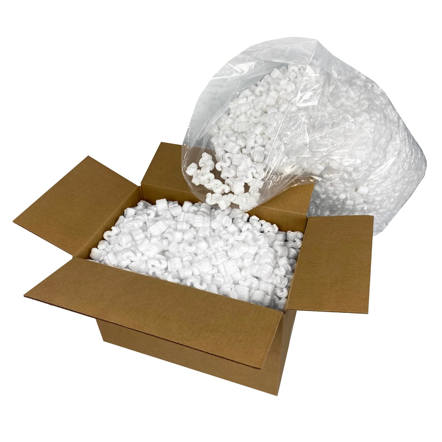 UBMOVE Moving Packing Peanuts 3.5 cu. ft. S-Shaped Popcorn