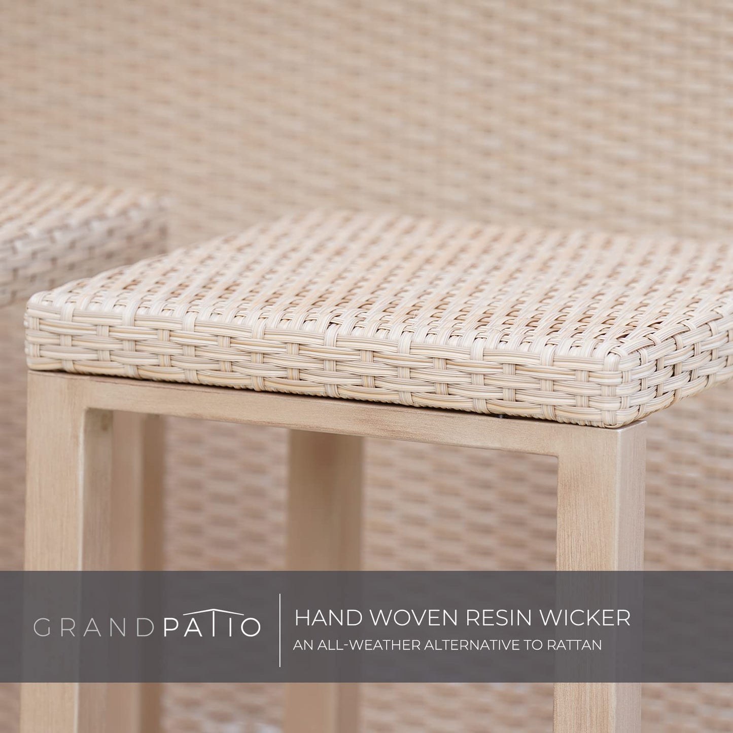 Grand patio Outdoor Tiki Bar Set with Widen Ceramic