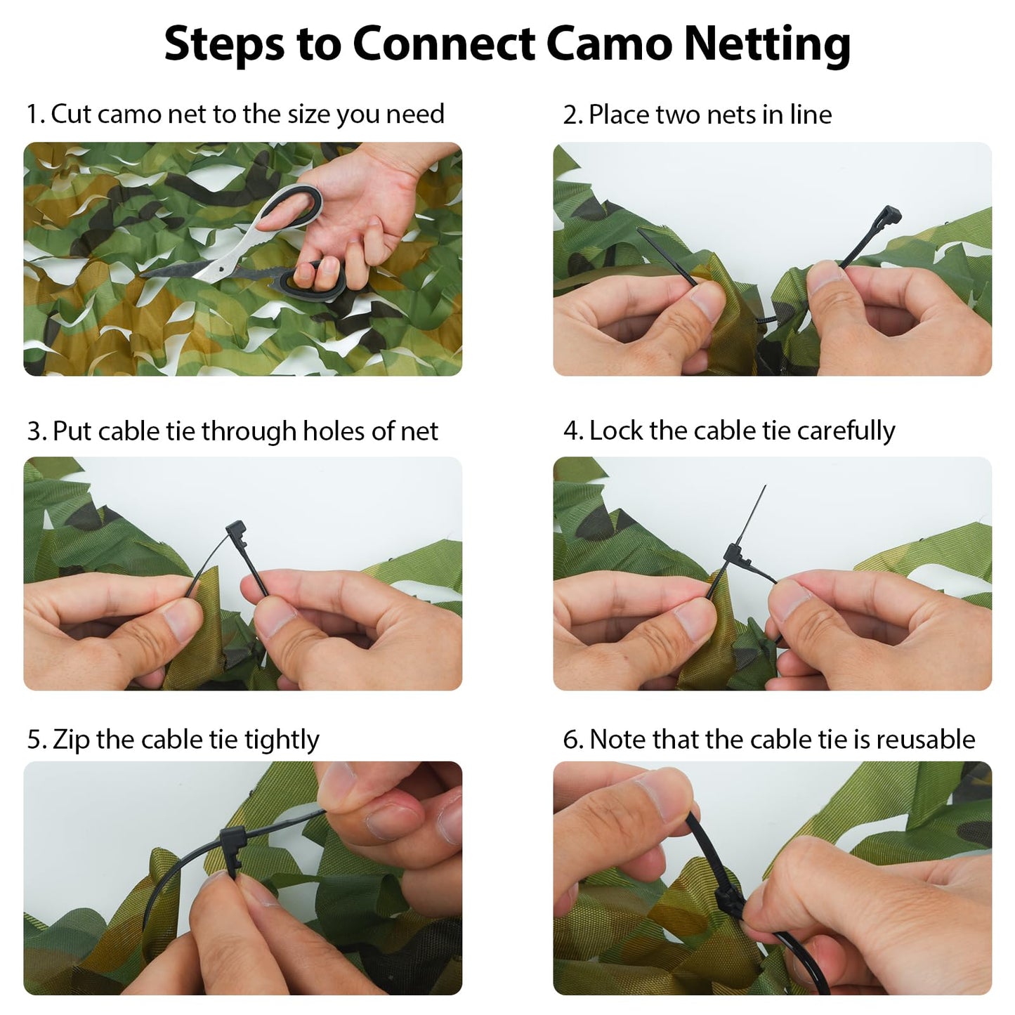 Yeacool Camo Netting Camouflage Netting Camo Blind Army Net