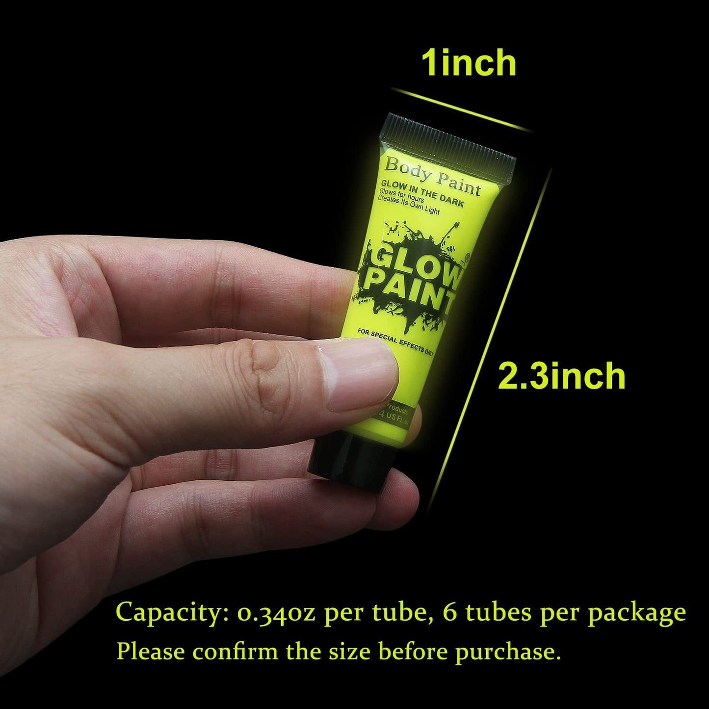 HomeHere Glow in Dark Face Body Paint UV Blacklight