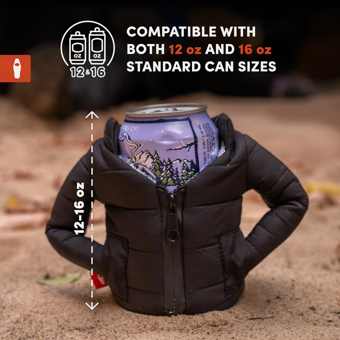 Puffin - The Puffy Jacket - Insulated 12 oz Can Cooler