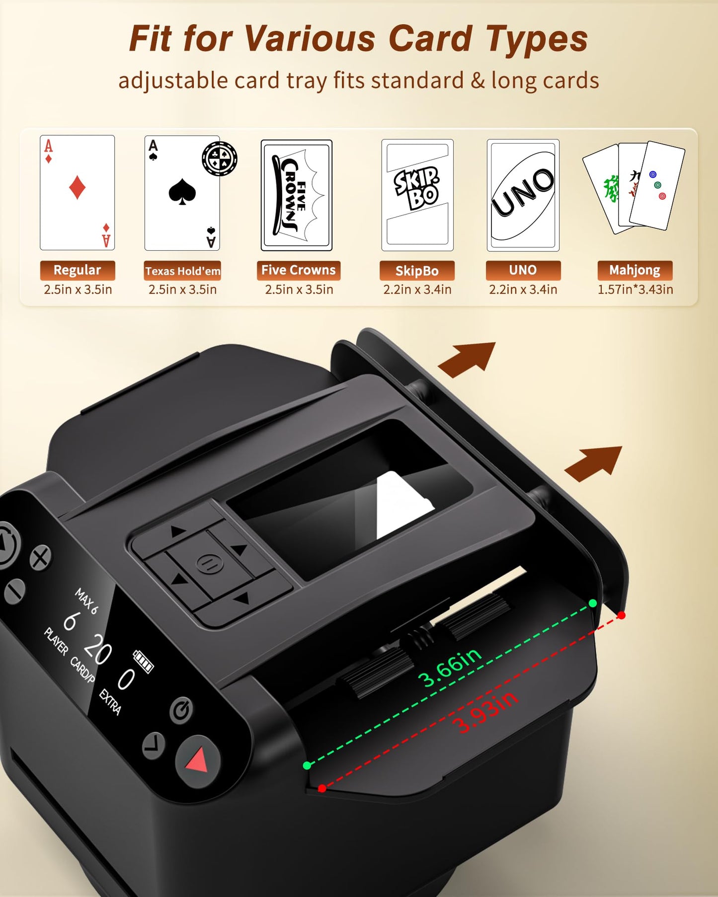 2-in-1 Automatic Card Shuffler and Dealer Machine