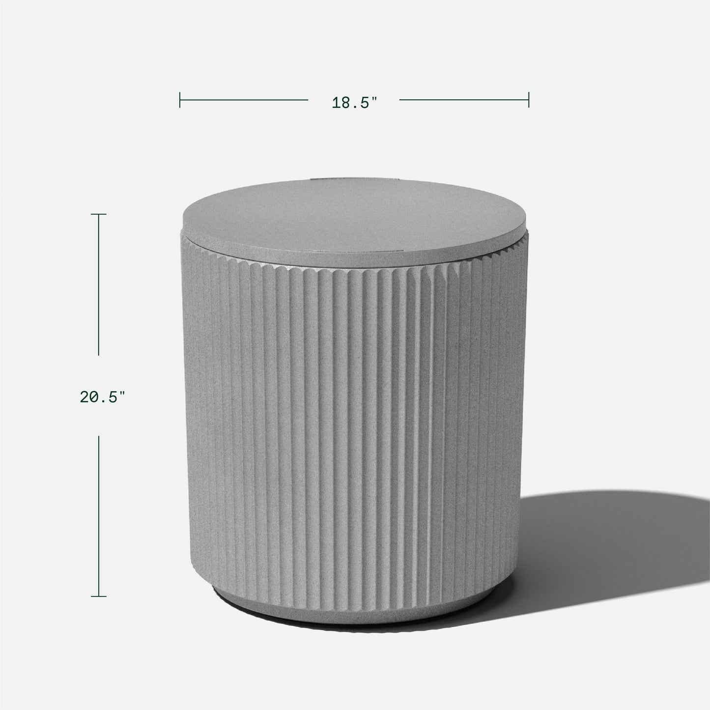 21in Outdoor Cooler Side Table