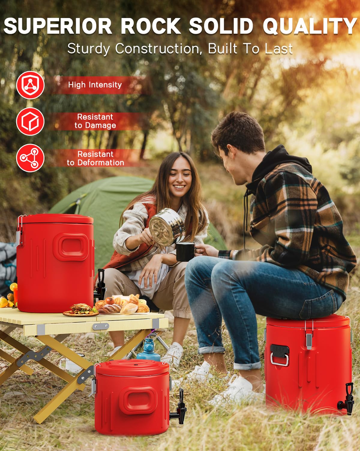 Insulated Beverage Dispenser 5 Gallon, Hot Drink Dispenser