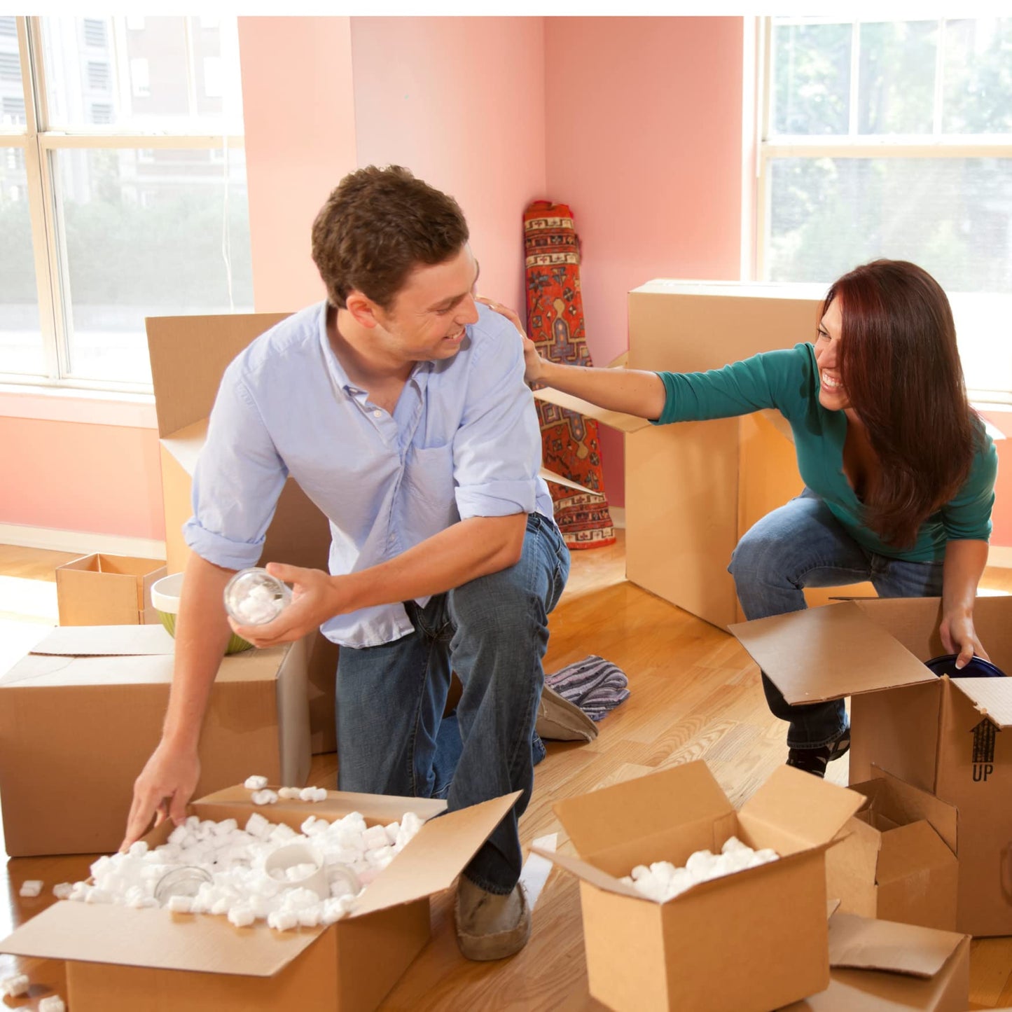 UBMOVE Moving Packing Peanuts 3.5 cu. ft. S-Shaped Popcorn