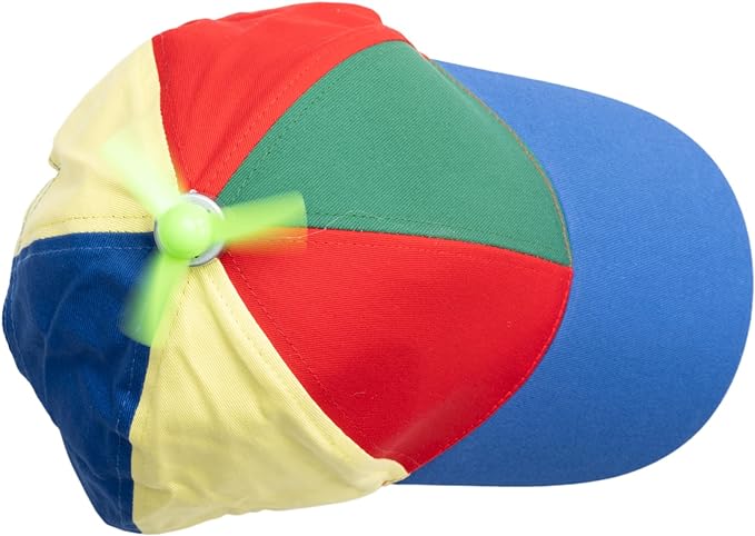 Rainbow Propeller Nerd Adjustable Hat