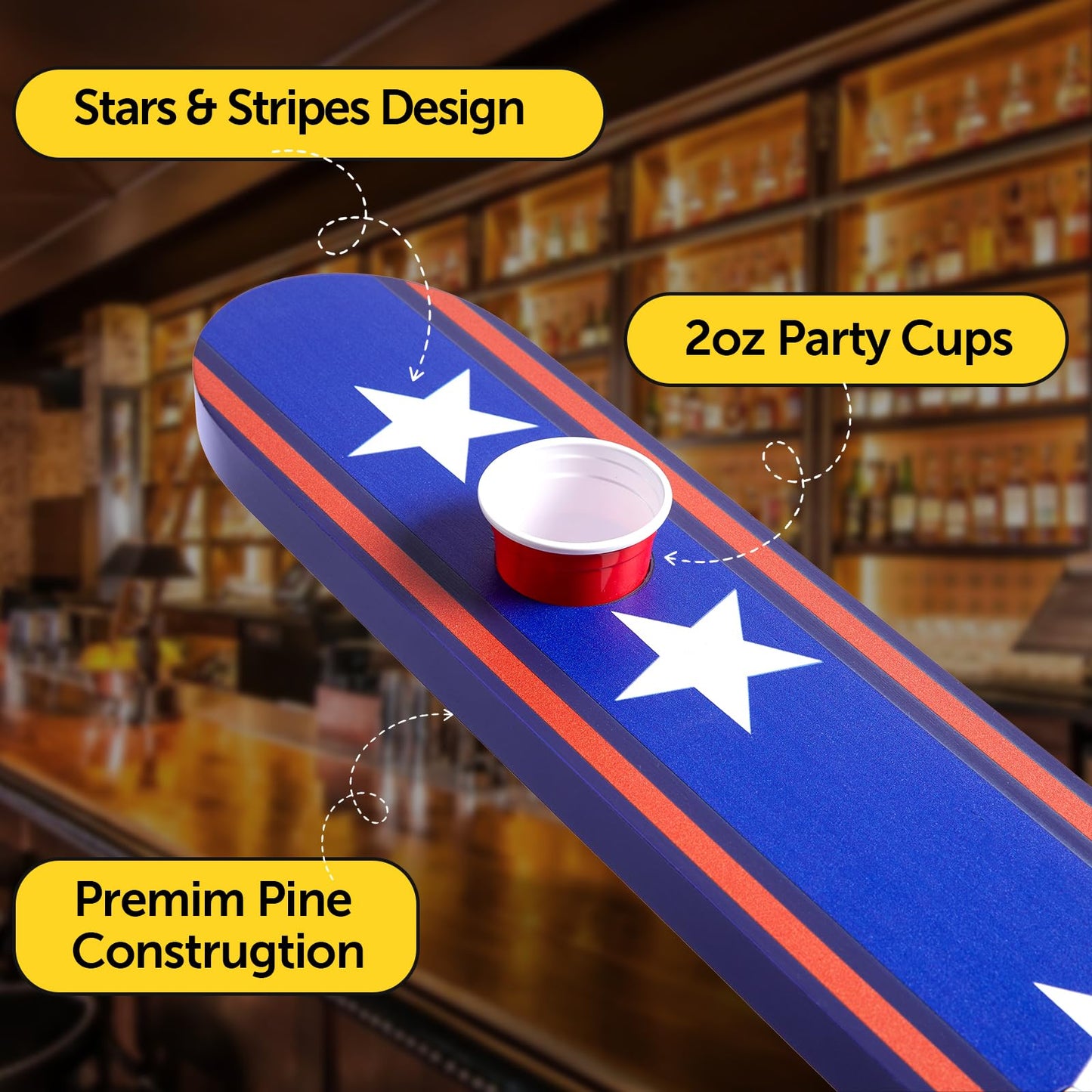 Neoflavie 5 Ft Shot Board 4 Person Shot Ski