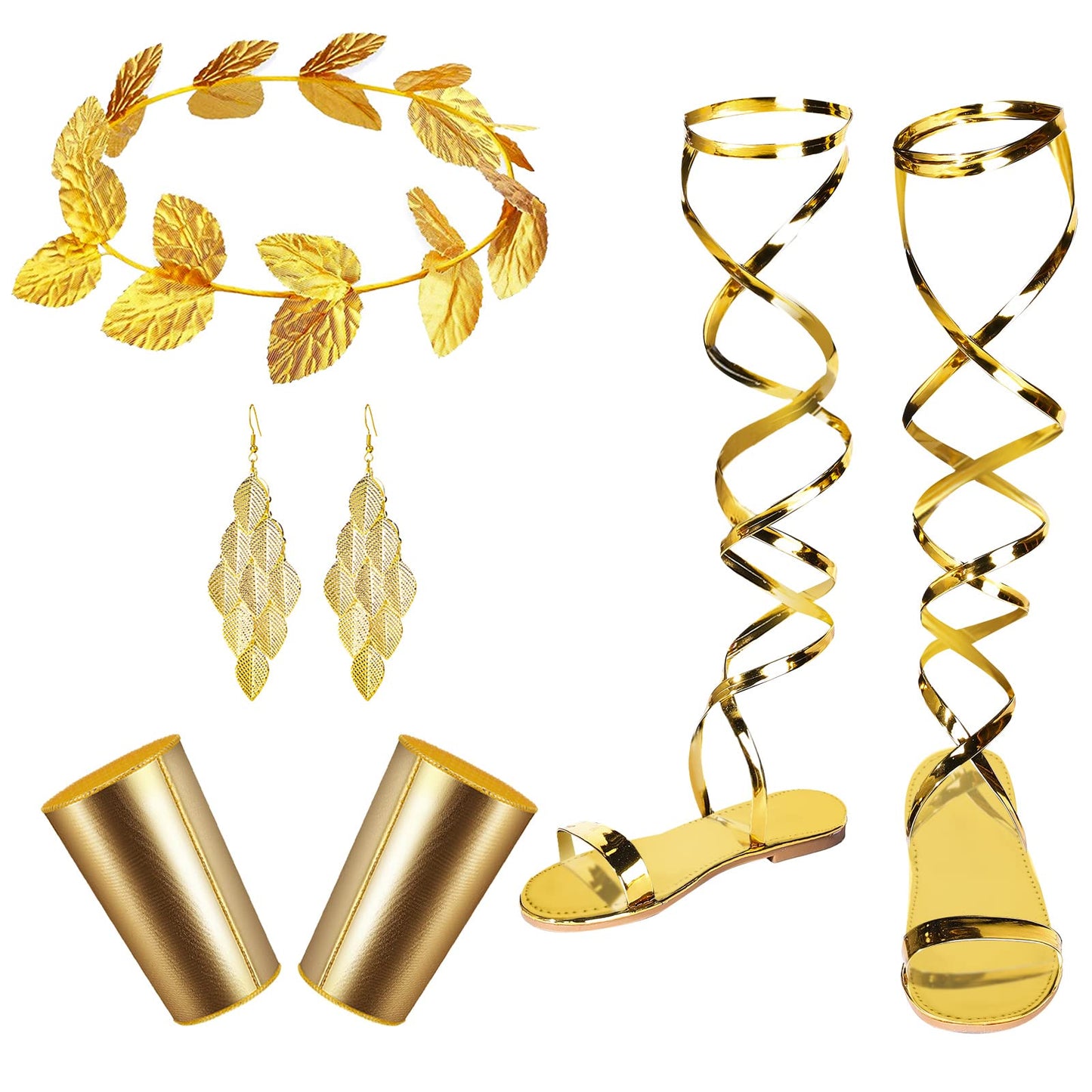 7 Pcs Halloween Greek Goddess Costume Accessories Set