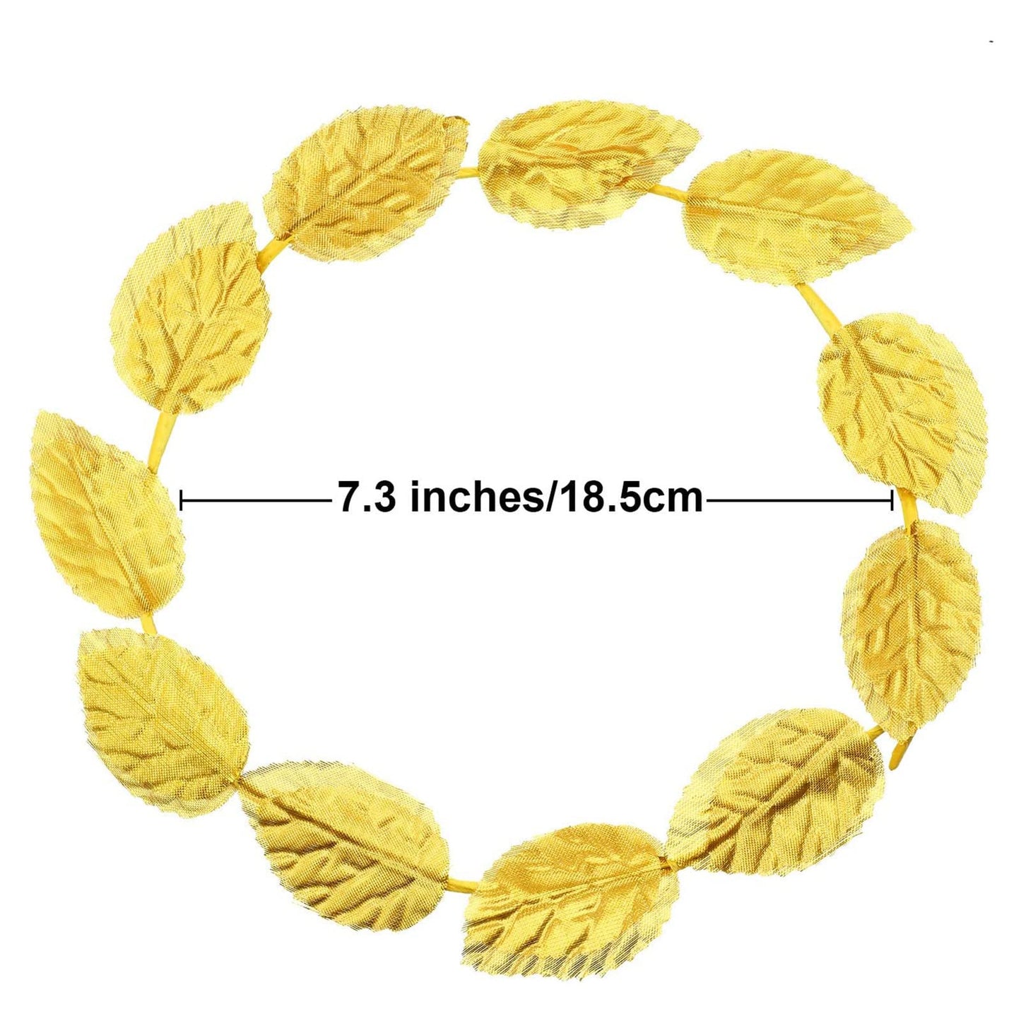 48 Pcs Gold Laurel Crown Wreath Gold Leaf