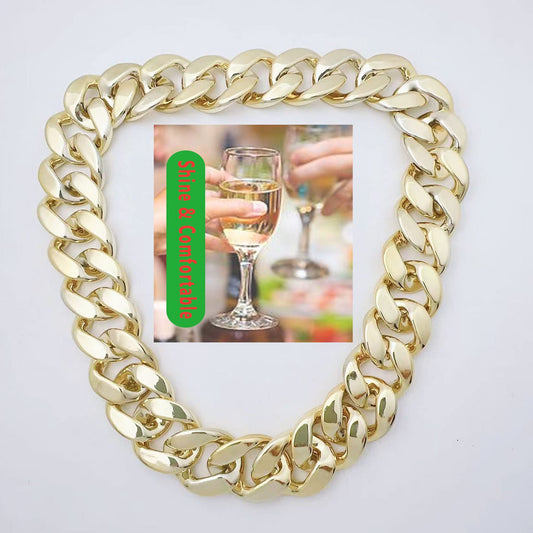 Markeny Men's Chunky Necklace, Rapper Fake Gold Chain 90s