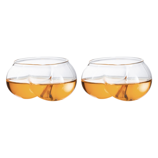 Deez Nuts Drinking Wine & Whiskey Glasses - 2 Set