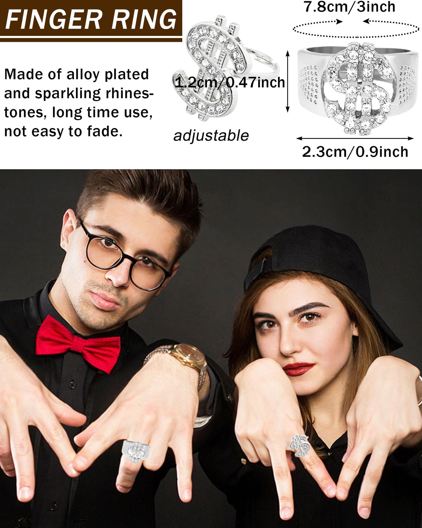 6Pack 90s 80s Hip Hop Costumes Kit