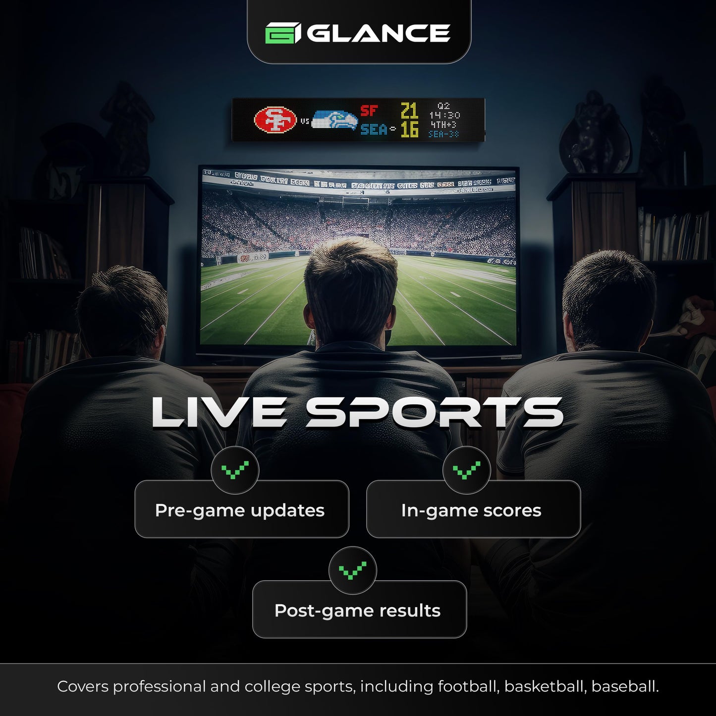 Glance Scroll led ticker