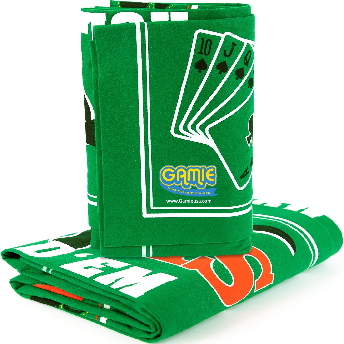 Gamie Double Sided Felt Casino Mat, 36” x 72” poker table