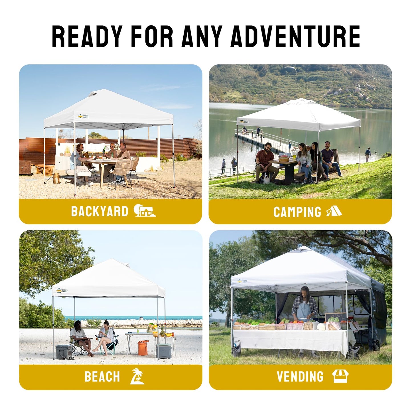 CROWN SHADES 10x10 Pop Up Canopy