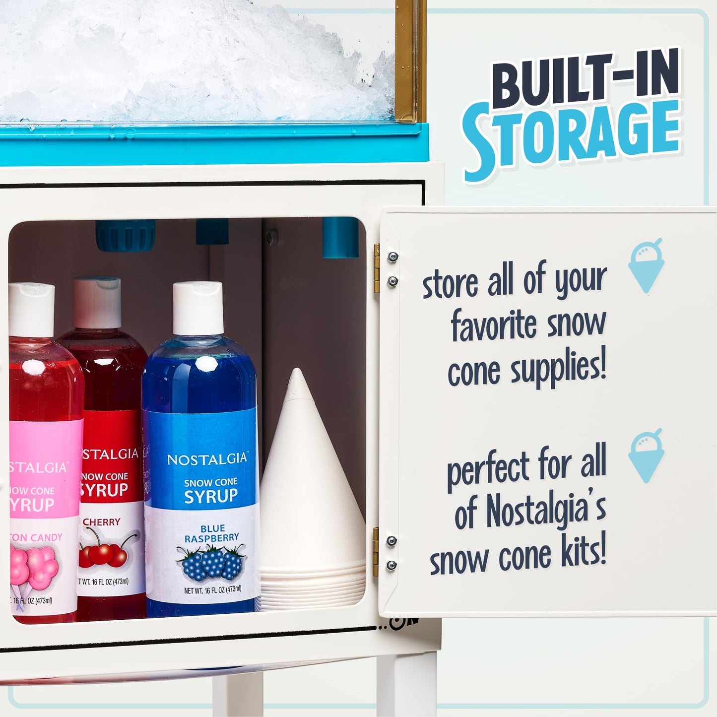 Nostalgia Snow Cone Shaved Ice Machine