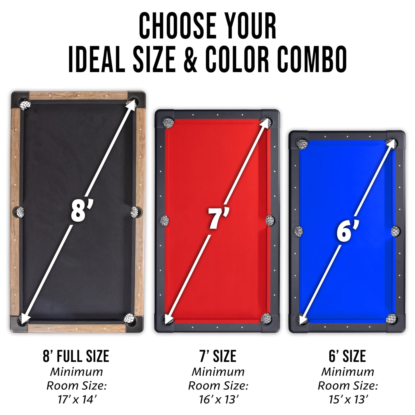 GoSports 7 ft Portable Pool Table