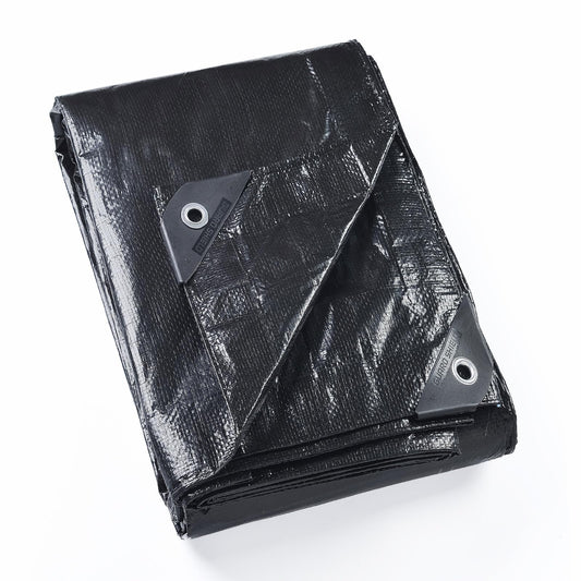 GUARD SHIELD Black Tarp 10x20 Feet Waterproof Tarps Lightweight