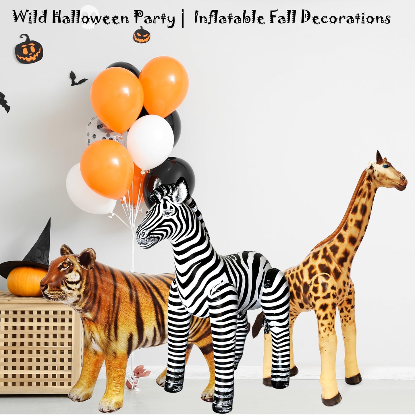 Jet Creations Wildlife Safari Inflatable Animals 3-Pack