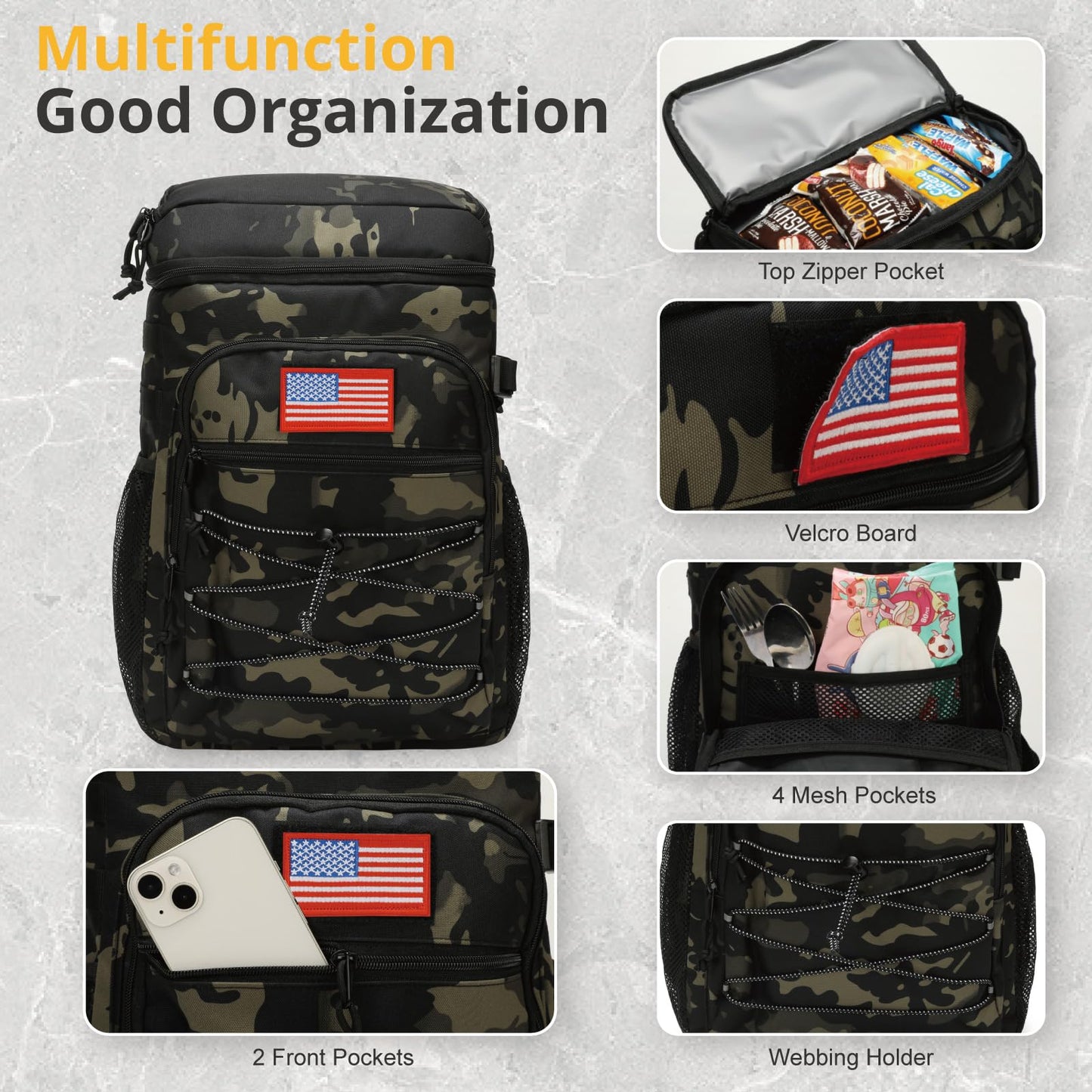 Tactical Backpack Cooler, 25L